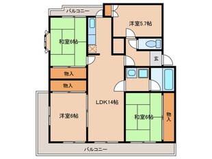 パークサイド千成の物件間取画像